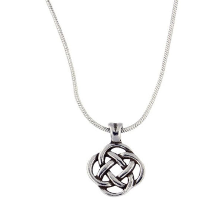 Image 3 of Celtic Infinity Knotwork Design Small Stylish Pewter Pendant 