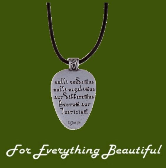 Image 2 of Plantagenet Lion Magna Carta Wax Cord Stylish Pewter Pendant