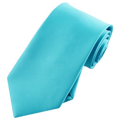 Image 1 of Aqua Turquoise Formal Groomsmen Groom Wedding Straight Mens Neck Tie 