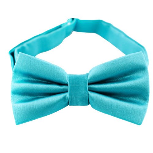 Image 1 of Aqua Turquoise Formal Groomsmen Groom Wedding Mens Neck Bow Tie 