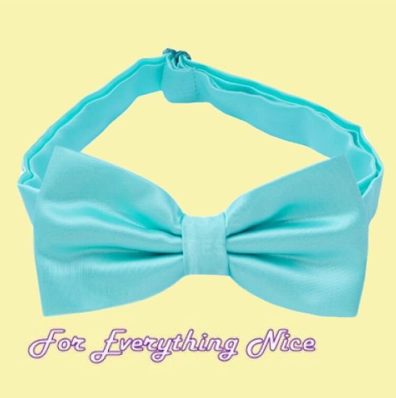 Image 0 of Aqua Tiffany Blue Formal Groomsmen Groom Wedding Mens Neck Bow Tie 