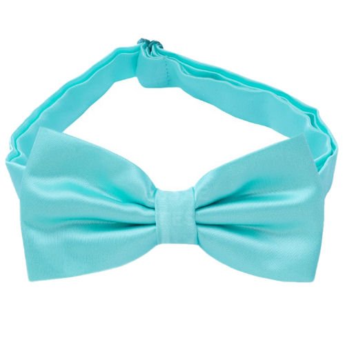 Image 1 of Aqua Tiffany Blue Formal Groomsmen Groom Wedding Mens Neck Bow Tie 