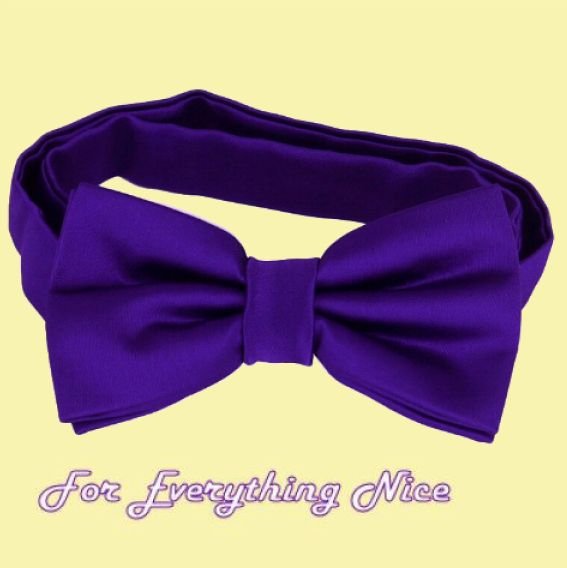 Image 0 of Cadbury Amethyst Purple Formal Groomsmen Groom Wedding Mens Neck Bow Tie 