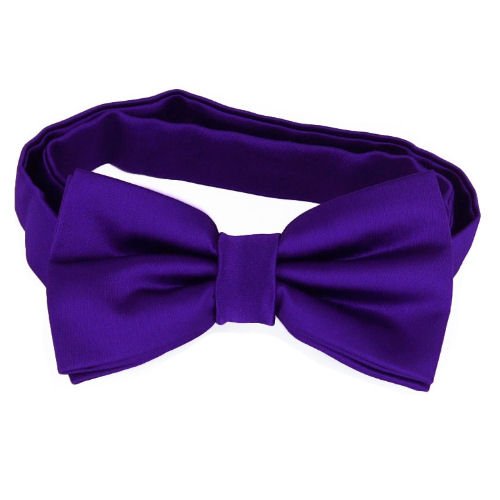 Image 1 of Cadbury Amethyst Purple Formal Groomsmen Groom Wedding Mens Neck Bow Tie 