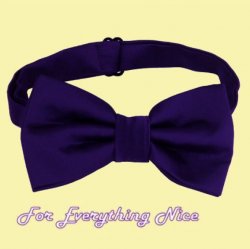 Dark Purple Formal Groomsmen Groom Wedding Mens Neck Bow Tie 