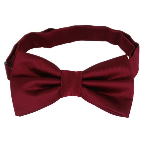 Burgundy Wine Formal Groomsmen Groom Wedding Mens Neck Bow Tie