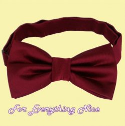 Burgundy Wine Formal Groomsmen Groom Wedding Mens Neck Bow Tie 