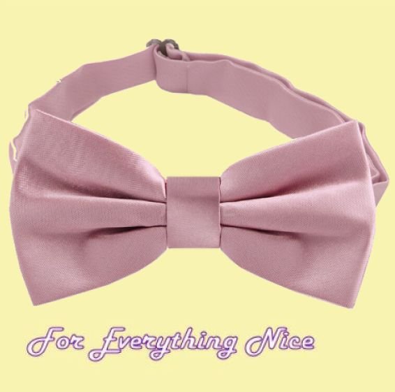 Image 0 of Blush Dusky Pink Formal Groomsmen Groom Wedding Mens Neck Bow Tie 