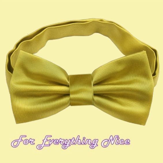 Image 0 of Metallic Gold Formal Groomsmen Groom Wedding Mens Neck Bow Tie 