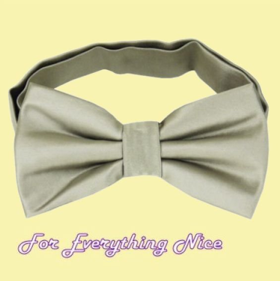 Image 0 of Platinum Formal Groomsmen Groom Wedding Mens Neck Bow Tie 