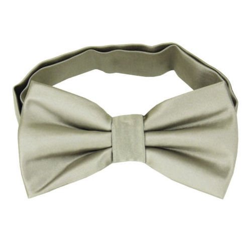 Image 1 of Platinum Formal Groomsmen Groom Wedding Mens Neck Bow Tie 