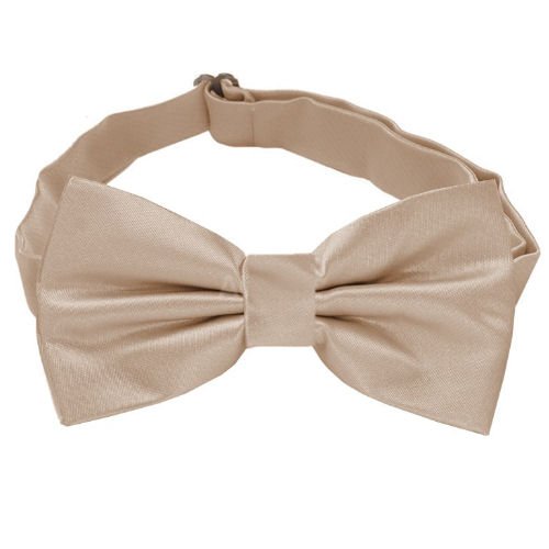 Image 1 of Beige Tan Mocha Formal Groomsmen Groom Wedding Mens Neck Bow Tie 