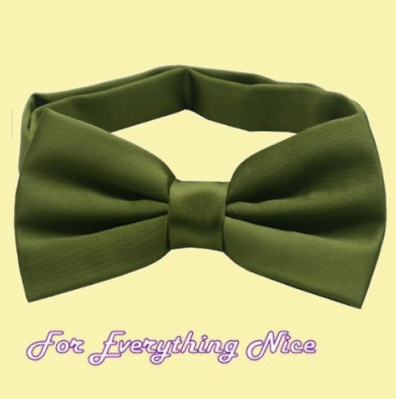 Image 0 of Olive Green Formal Groomsmen Groom Wedding Mens Neck Bow Tie 