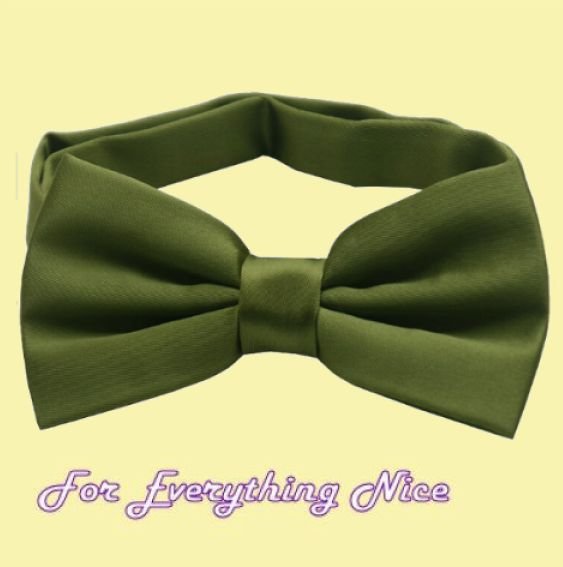 Olive Green Formal Groomsmen Groom Wedding Mens Neck Bow Tie
