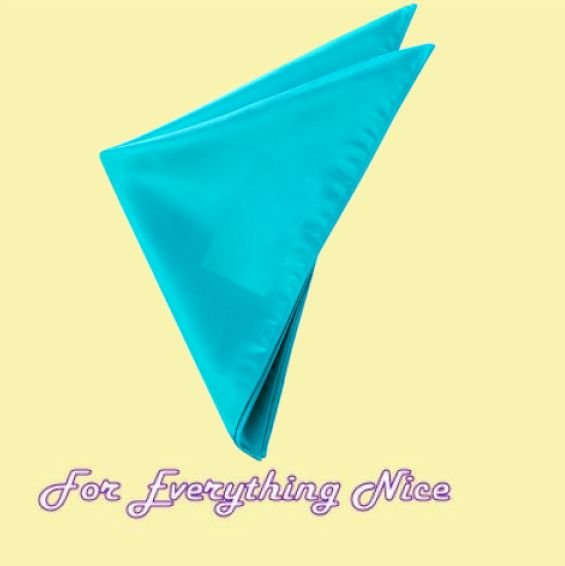 Image 0 of Aqua Turquoise Formal Groomsmen Groom Wedding Mens Pocket Square 