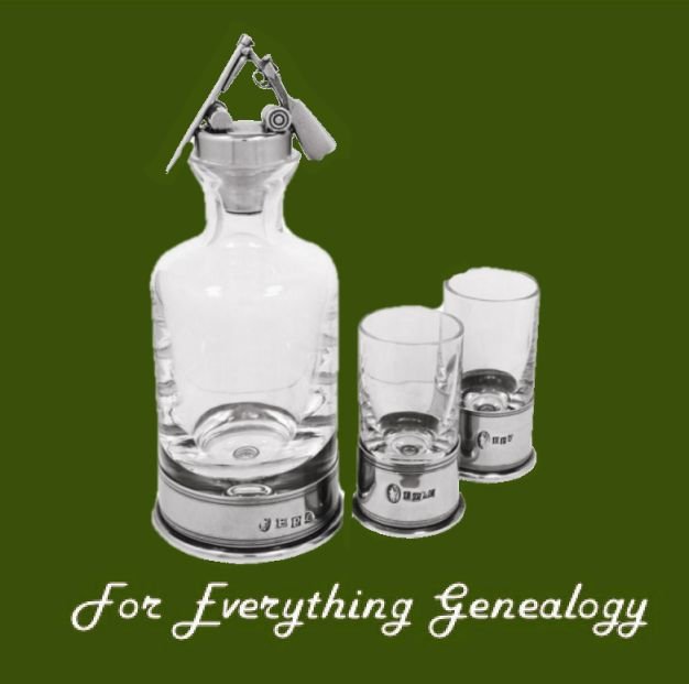 Image 0 of Shotgun Themed Pewter Crystal Mini Decanter Shotglass Boxed Set