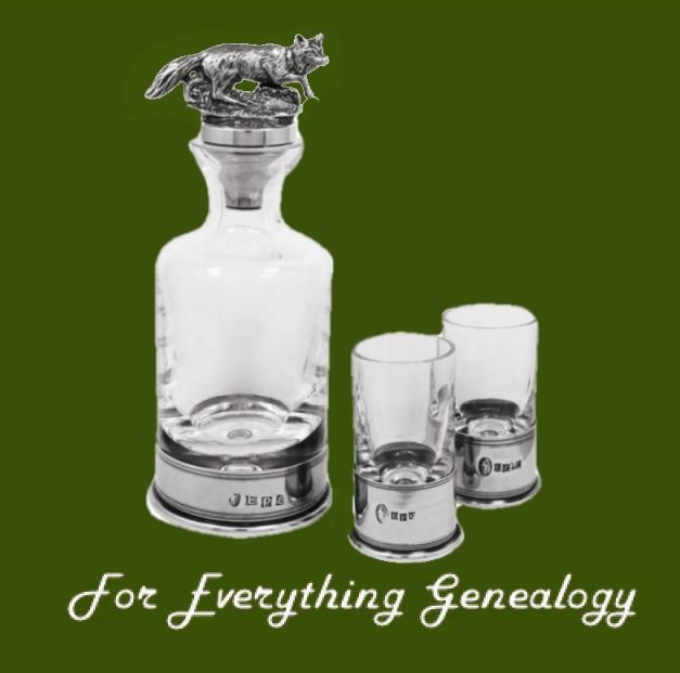 Image 0 of Sly Fox Themed Pewter Crystal Mini Decanter Shotglass Boxed Set