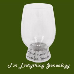 Breakfast Words Of Wisdom Quote Stylish Pewter Accent Wine Glass