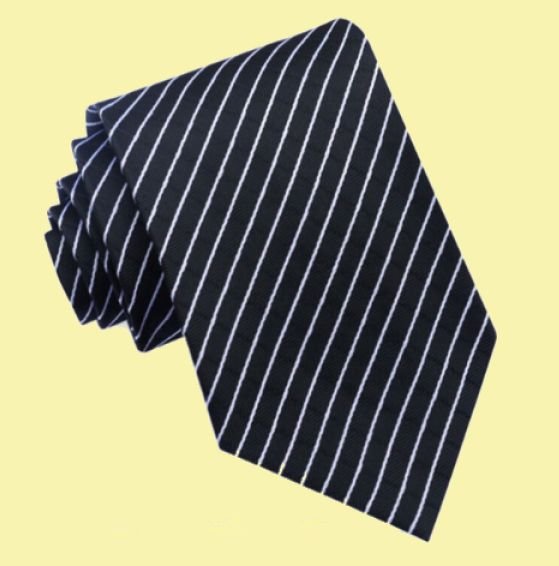 Image 0 of Black White Diagonal Crosshatch Formal Wedding Straight Mens Neck Tie 