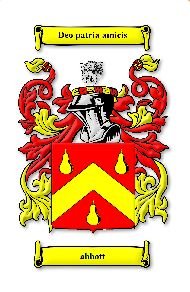 Image 0 of Abbott Coat of Arms Surname Large Print Abbott Family Crest 