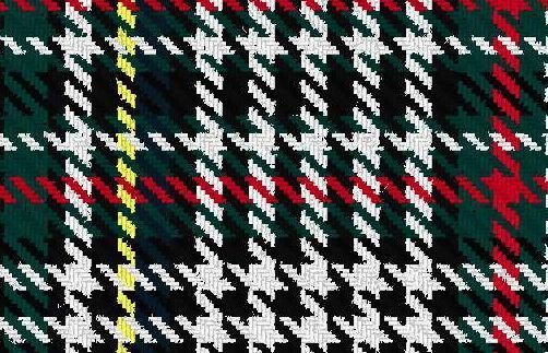 Image 4 of Abbotsford Modern Check Double Width 11oz Lightweight Tartan Wool Fabric