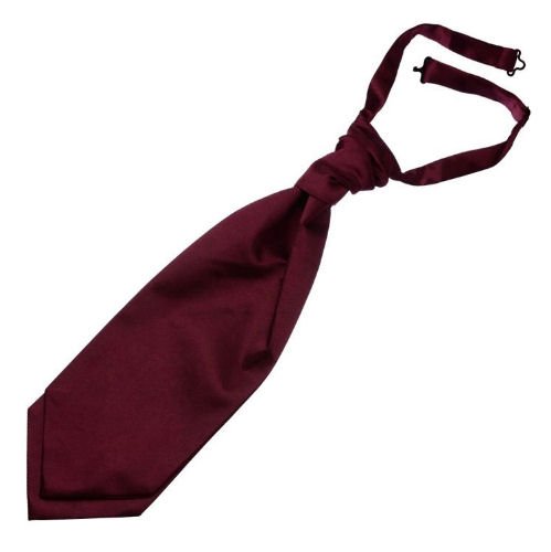 Image 1 of Burgundy Wine Formal Groomsmen Groom Wedding Straight Mens Cravat Necktie 