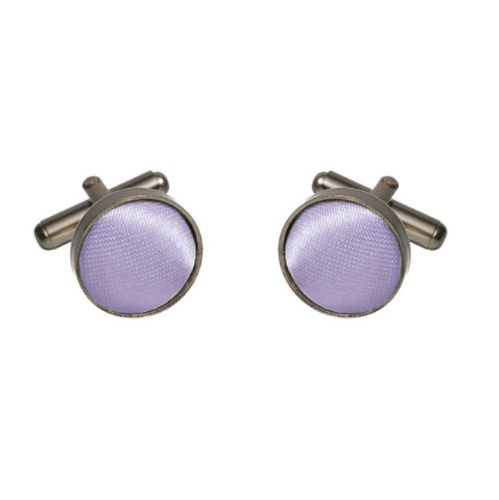 Image 1 of Lavender Lilac Purple Formal Groomsmen Groom Wedding Mens Cufflinks Five Sets