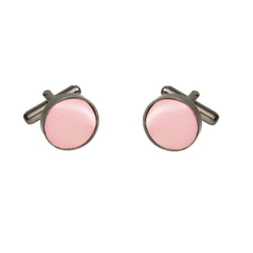 Image 1 of Coral Salmon Pink Formal Groomsmen Groom Wedding Mens Cufflinks Five Sets