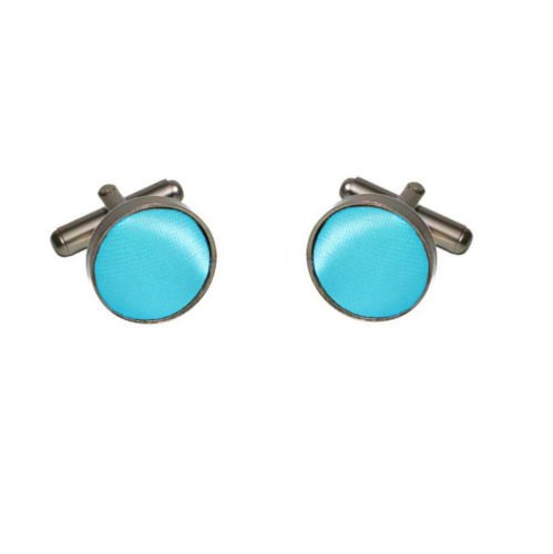 Image 1 of Aqua Turquoise Formal Groomsmen Groom Wedding Mens Cufflinks Five Sets