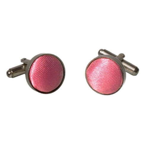 Image 1 of Dark Melon Pink Formal Groomsmen Groom Wedding Mens Cufflinks Five Sets