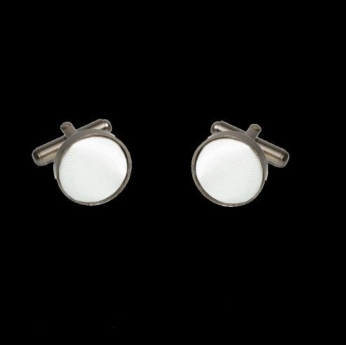 Image 0 of White Formal Groomsmen Groom Wedding Mens Cufflinks Five Sets