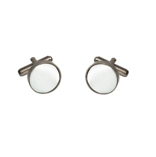 Image 1 of White Formal Groomsmen Groom Wedding Mens Cufflinks Five Sets