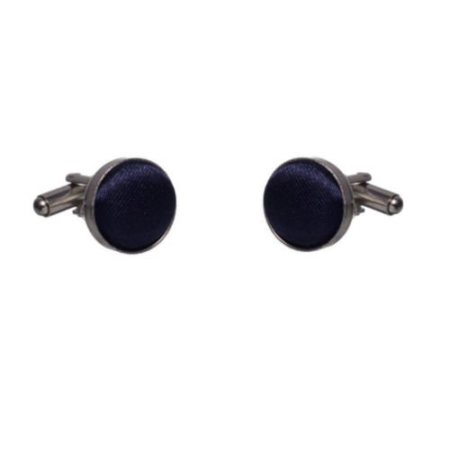 Image 1 of Dark Midnight Blue Formal Groomsmen Groom Wedding Mens Cufflinks Five Sets