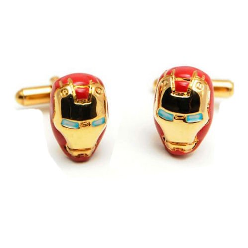 Image 1 of Iron Man Formal Groomsmen Groom Wedding Mens Cufflinks Two Sets