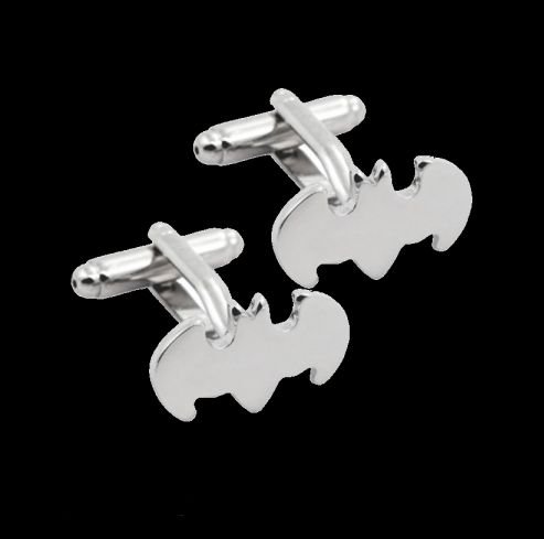 Image 0 of Batman Silver Formal Groomsmen Groom Wedding Mens Cufflinks Two Sets