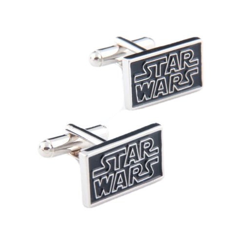 Image 1 of Star Wars Rectangular Formal Groomsmen Groom Wedding Mens Cufflinks Two Sets