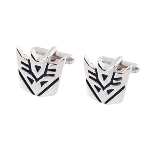 Image 1 of Decepticon Transformers Formal Groomsmen Wedding Mens Cufflinks Two Sets