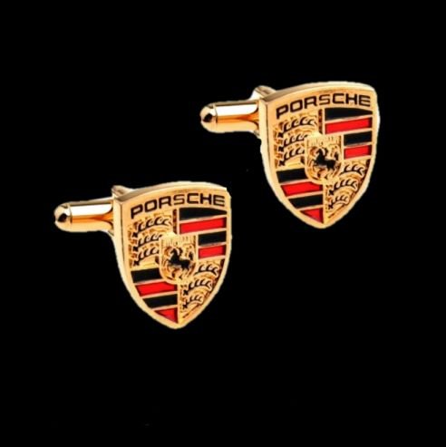 Image 0 of Porsche Logo Formal Groomsmen Groom Wedding Mens Cufflinks Two Sets