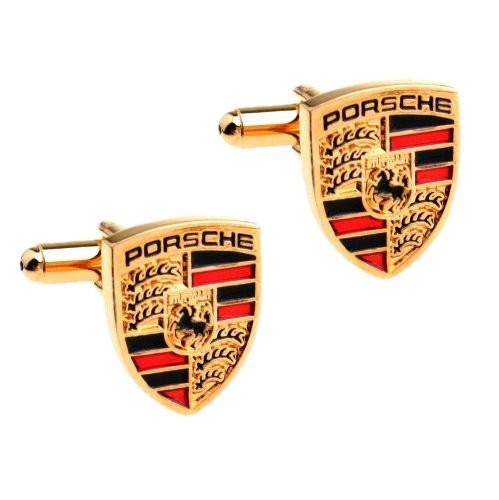 Image 1 of Porsche Logo Formal Groomsmen Groom Wedding Mens Cufflinks Two Sets
