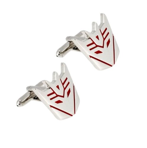 Image 1 of Decepticon Red Transformers Formal Groomsmen Wedding Mens Cufflinks Two Sets