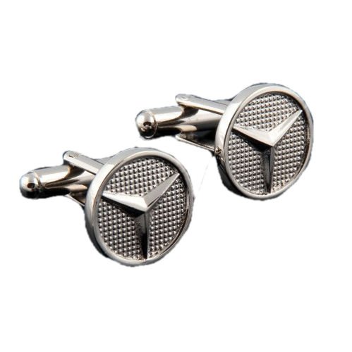 Image 1 of Mercedes Benz Logo Formal Groomsmen Groom Wedding Mens Cufflinks Two Sets