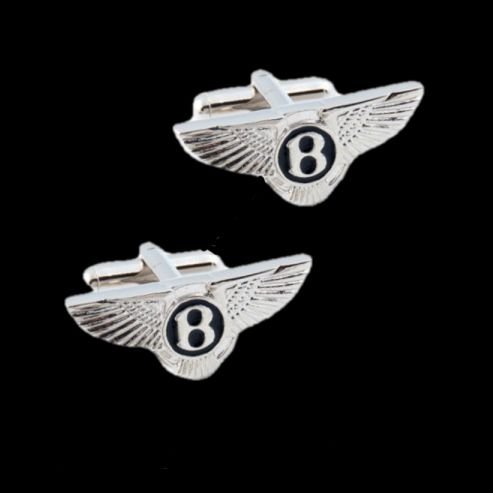 Image 0 of Bentley Logo Formal Groomsmen Groom Wedding Mens Cufflinks Two Sets