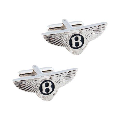 Image 1 of Bentley Logo Formal Groomsmen Groom Wedding Mens Cufflinks Two Sets