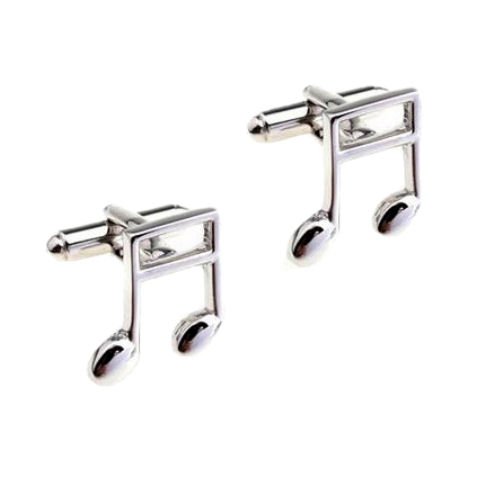 Image 1 of Musical Note Formal Groomsmen Groom Wedding Mens Cufflinks Two Sets