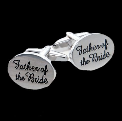 Image 0 of Father Of The Bride Formal Groomsmen Groom Wedding Mens Cufflinks Two Sets