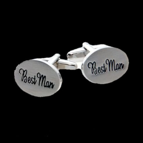 Image 0 of Best Man Formal Groomsmen Groom Wedding Mens Cufflinks Two Sets