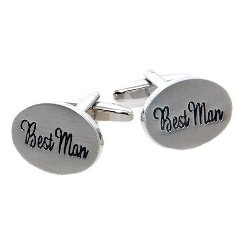 Image 1 of Best Man Formal Groomsmen Groom Wedding Mens Cufflinks Two Sets