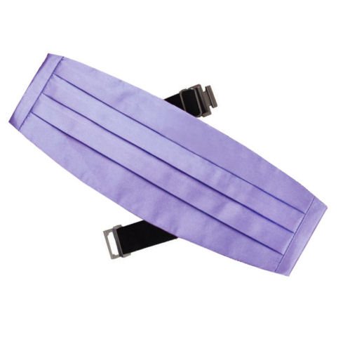 Image 1 of Lavender Lilac Purple Formal Groomsmen Groom Wedding Mens Cummerbund 