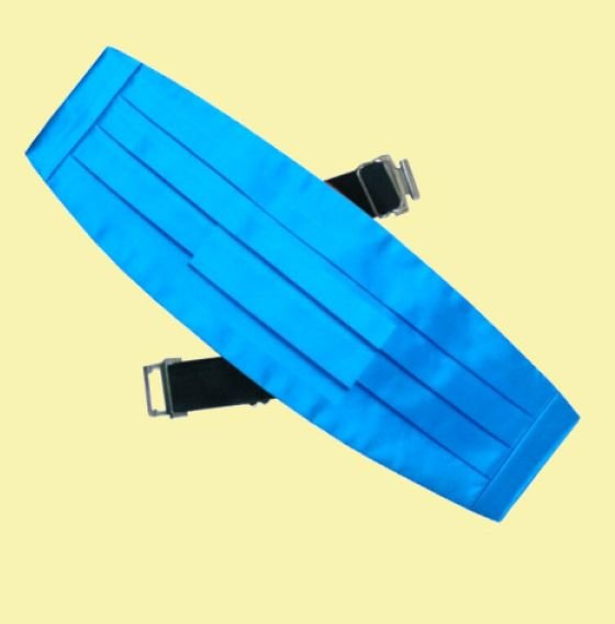 Image 0 of Cobalt Blue Formal Groomsmen Groom Wedding Mens Cummerbund 