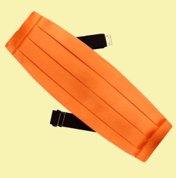 Image 0 of Orange Formal Groomsmen Groom Wedding Mens Cummerbund 